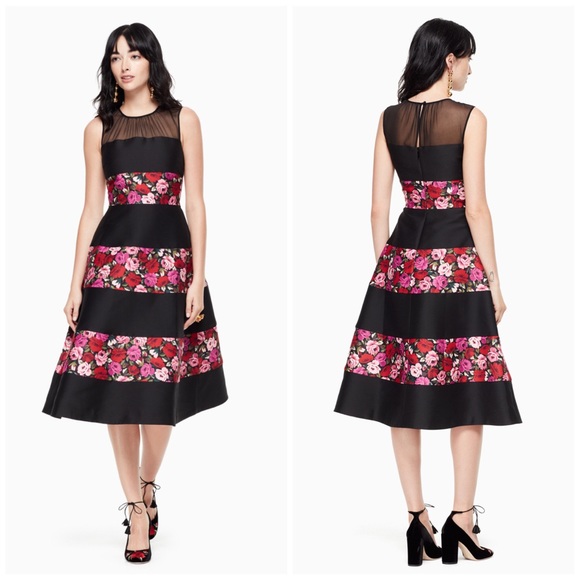 kate spade Dresses & Skirts - NWT Kate Spade Salon Rose Palma Midi Dress